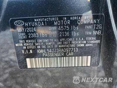 Zdjęcie 12 z 12 samochodu: 2024 HYUNDAI SONATA HYBRID LIMITED VIN:KMHL54JJ3RA097713 - miniatura