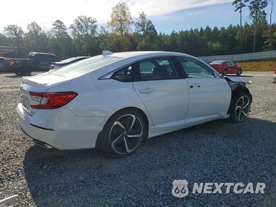 Trzecie zdjęcie samochodu z tyłu: 2019 HONDA ACCORD SPORT VIN:1HGCV1F39KA056412 - miniatura