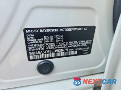 Zdjęcie 12 z 12 samochodu: 2014 BMW 528 I VIN:WBA5A5C59ED508679 - miniatura