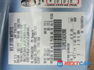 Zdjęcie 12 z 12 samochodu: 2010 FORD FUSION HYBRID VIN:3FADP0L37AR342880 - miniatura