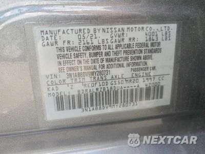 Zdjęcie 12 z 12 samochodu: 2021 NISSAN SENTRA SR VIN:3N1AB8DV9MY280731 - miniatura