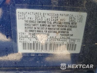 Zdjęcie 13 z 13 samochodu: 2019 NISSAN SENTRA S VIN:3N1AB7AP0KY332180 - miniatura