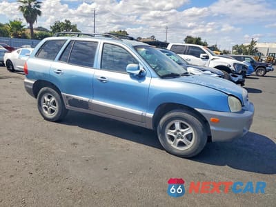 Czwarte zdjęcie samochodu z boku: 2004 HYUNDAI SANTA FE BASE VIN:KM8SB12B74U709624 - miniatura