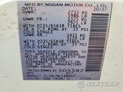 Zdjęcie 13 z 13 samochodu: 2018 INFINITI QX60 BASE VIN:5N1DL0MM5JC505582 - miniatura