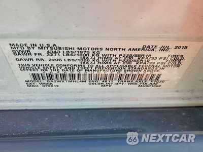 Zdjęcie 12 z 12 samochodu: 2015 MITSUBISHI OUTLANDER SPORT ES VIN:4A4AP3AU6FE044480 - miniatura