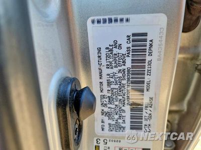 Zdjęcie 12 z 12 samochodu: 2008 TOYOTA COROLLA LE VIN:1NXBR32E78Z983980 - miniatura