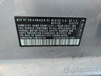 Zdjęcie 12 z 12 samochodu: 2020 VOLKSWAGEN JETTA S VIN:3VWCB7BU1LM050730 - miniatura