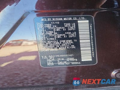 Zdjęcie 12 z 12 samochodu: 2011 INFINITI QX56 BASE VIN:JN8AZ2NCXB9301421 - miniatura