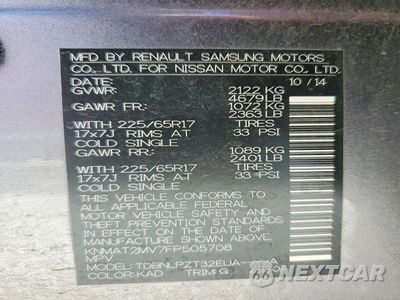 Zdjęcie 14 z 14 samochodu: 2015 NISSAN ROGUE S VIN:KNMAT2MV7FP505708 - miniatura