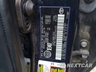 Zdjęcie 12 z 12 samochodu: 2019 TOYOTA CAMRY L VIN:4T1B11HK8KU764235 - miniatura