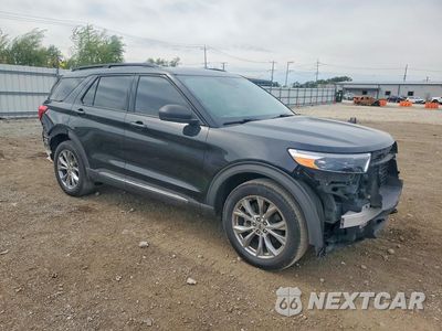Czwarte zdjęcie samochodu z boku: 2021 FORD EXPLORER XLT VIN:1FMSK8DH4MGA79117 - miniatura