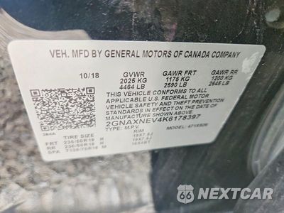 Zdjęcie 12 z 12 samochodu: 2019 CHEVROLET EQUINOX PREMIER VIN:2GNAXNEV4K6178397 - miniatura