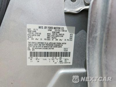 Zdjęcie 13 z 13 samochodu: 2013 FORD EDGE LIMITED VIN:2FMDK4KC0DBC30745 - miniatura