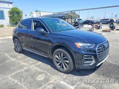 Czwarte zdjęcie samochodu z boku: 2021 AUDI Q5 PREMIUM PLUS VIN:WA1BAAFY4M2077693 - miniatura