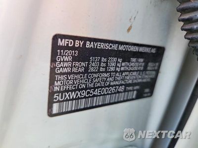 Zdjęcie 13 z 13 samochodu: 2014 BMW X3 XDRIVE28I VIN:5UXWX9C54E0D26748 - miniatura