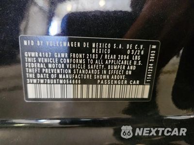 Zdjęcie 12 z 12 samochodu: 2026 VOLKSWAGEN JETTA SE VIN:3VW7W7BU8TM054666 - miniatura