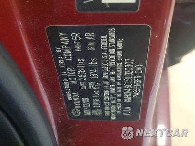 Zdjęcie 12 z 12 samochodu: 2009 HYUNDAI ACCENT GLS VIN:KMHCN46C19U320307 - miniatura