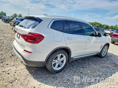Trzecie zdjęcie samochodu z tyłu: 2020 BMW X3 XDRIVE30I VIN:5UXTY5C01LLE58231 - miniatura