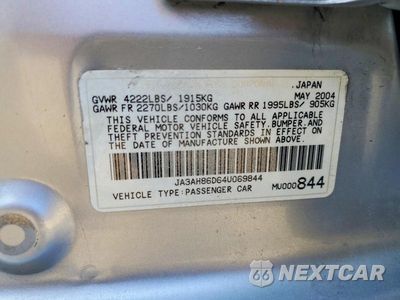 Zdjęcie 13 z 13 samochodu: 2004 MITSUBISHI LANCER EVOLUTION VIN:JA3AH86D64U069844 - miniatura