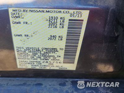 Zdjęcie 12 z 12 samochodu: 2013 NISSAN ALTIMA 2.5 VIN:1N4AL3AP4DC285756 - miniatura