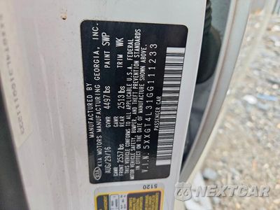 Zdjęcie 12 z 12 samochodu: 2016 KIA OPTIMA LX VIN:5XXGT4L31GG111233 - miniatura