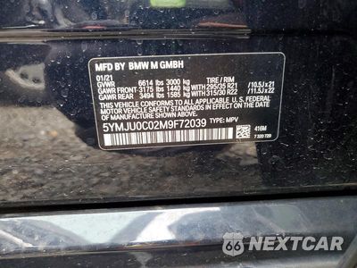 Zdjęcie 14 z 14 samochodu: 2021 BMW X5 M VIN:5YMJU0C02M9F72039 - miniatura