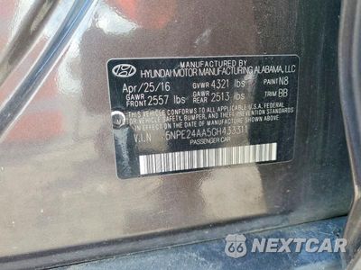 Zdjęcie 13 z 13 samochodu: 2016 HYUNDAI SONATA ECO VIN:5NPE24AA5GH433311 - miniatura