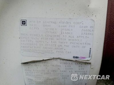 Zdjęcie 12 z 12 samochodu: 1993 BUICK ROADMASTER VIN:1G4BN5371PR416897 - miniatura