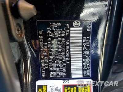 Zdjęcie 12 z 12 samochodu: 2019 TOYOTA CAMRY SE VIN:4T1B11HK7KU267886 - miniatura