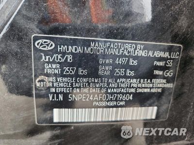 Zdjęcie 12 z 12 samochodu: 2018 HYUNDAI SONATA SE VIN:5NPE24AF0JH719604 - miniatura