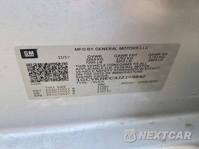 Zdjęcie 13 z 13 samochodu: 2018 CHEVROLET SILVERADO K1500 LT VIN:1GCVKREC3JZ199842 - miniatura