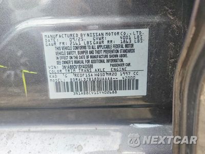 Zdjęcie 12 z 12 samochodu: 2025 NISSAN SENTRA SV VIN:3N1AB8CV1SY402688 - miniatura