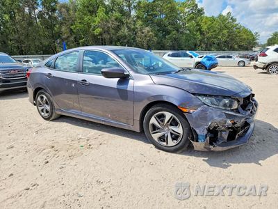 Czwarte zdjęcie samochodu z boku: 2019 HONDA CIVIC LX VIN:19XFC2F69KE030388 - miniatura