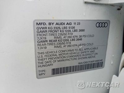 Zdjęcie 13 z 13 samochodu: 2024 AUDI Q3 PREMIUM S LINE 45 VIN:WA1DECF35R1068348 - miniatura
