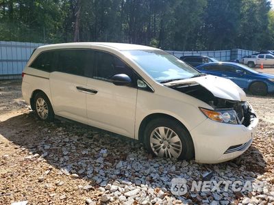 Czwarte zdjęcie samochodu z boku: 2016 HONDA ODYSSEY LX VIN:5FNRL5H24GB134491 - miniatura