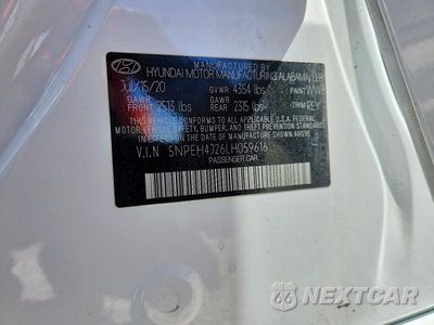 Zdjęcie 12 z 12 samochodu: 2020 HYUNDAI SONATA LIMITED VIN:5NPEH4J26LH059616 - miniatura