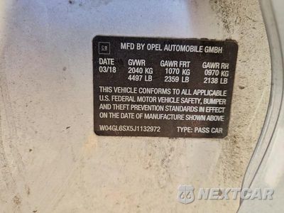 Zdjęcie 12 z 12 samochodu: 2018 BUICK REGAL PREFERRED VIN:W04GL6SX5J1132972 - miniatura