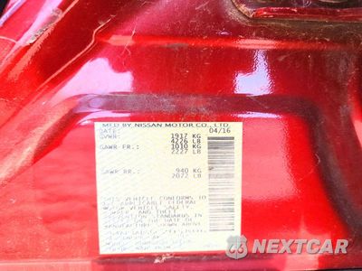 Zdjęcie 12 z 12 samochodu: 2016 NISSAN ALTIMA 2.5 S VIN:1N4AL3AP5GC205806 - miniatura