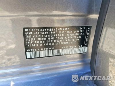 Zdjęcie 12 z 12 samochodu: 2012 VOLKSWAGEN GOLF VIN:WVWDB7AJ5CW208551 - miniatura