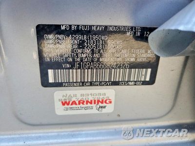 Zdjęcie 12 z 12 samochodu: 2016 SUBARU IMPREZA PREMIUM VIN:JF1GPAB66G8242326 - miniatura