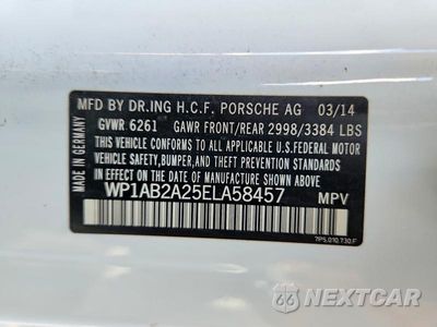 Zdjęcie 13 z 13 samochodu: 2014 PORSCHE CAYENNE S VIN:WP1AB2A25ELA58457 - miniatura