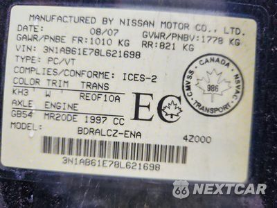 Zdjęcie 12 z 12 samochodu: 2008 NISSAN SENTRA 2.0 VIN:3N1AB61E78L621698 - miniatura