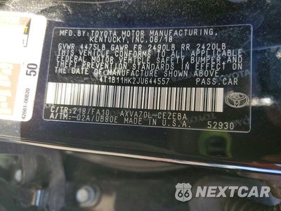 Zdjęcie 13 z 13 samochodu: 2018 TOYOTA CAMRY L VIN:4T1B11HK2JU644557 - miniatura