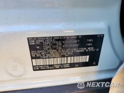 Zdjęcie 14 z 14 samochodu: 2019 TOYOTA RAV4 XLE VIN:2T3W1RFV5KC008982 - miniatura