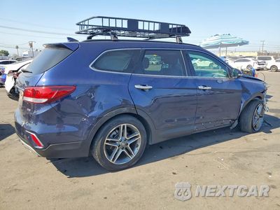 Trzecie zdjęcie samochodu z tyłu: 2017 HYUNDAI SANTA FE SE ULTIMATE VIN:KM8SR4HF0HU227672 - miniatura