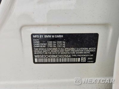 Zdjęcie 12 z 12 samochodu: 2021 BMW M5 VIN:WBS83CH08MCH02664 - miniatura