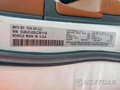 Zdjęcie 13 z 13 samochodu: 2020 JEEP GRAND CHEROKEE SUMMIT VIN:1C4RJFJG9LC361118 - miniatura