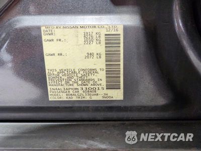 Zdjęcie 13 z 13 samochodu: 2017 NISSAN ALTIMA 2.5 S VIN:1N4AL3APXHN330015 - miniatura
