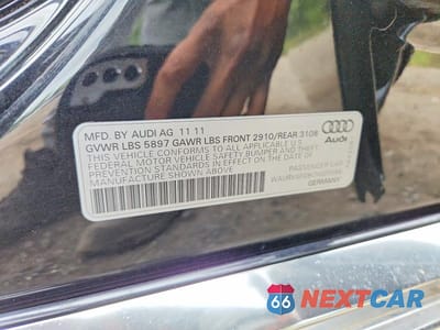 Zdjęcie 12 z 12 samochodu: 2012 AUDI A8 L QUATTRO VIN:WAURVAFD8CN020588 - miniatura