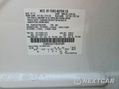 Zdjęcie 13 z 13 samochodu: 2015 LINCOLN MKT VIN:2LMHJ5AT7FBL02589 - miniatura